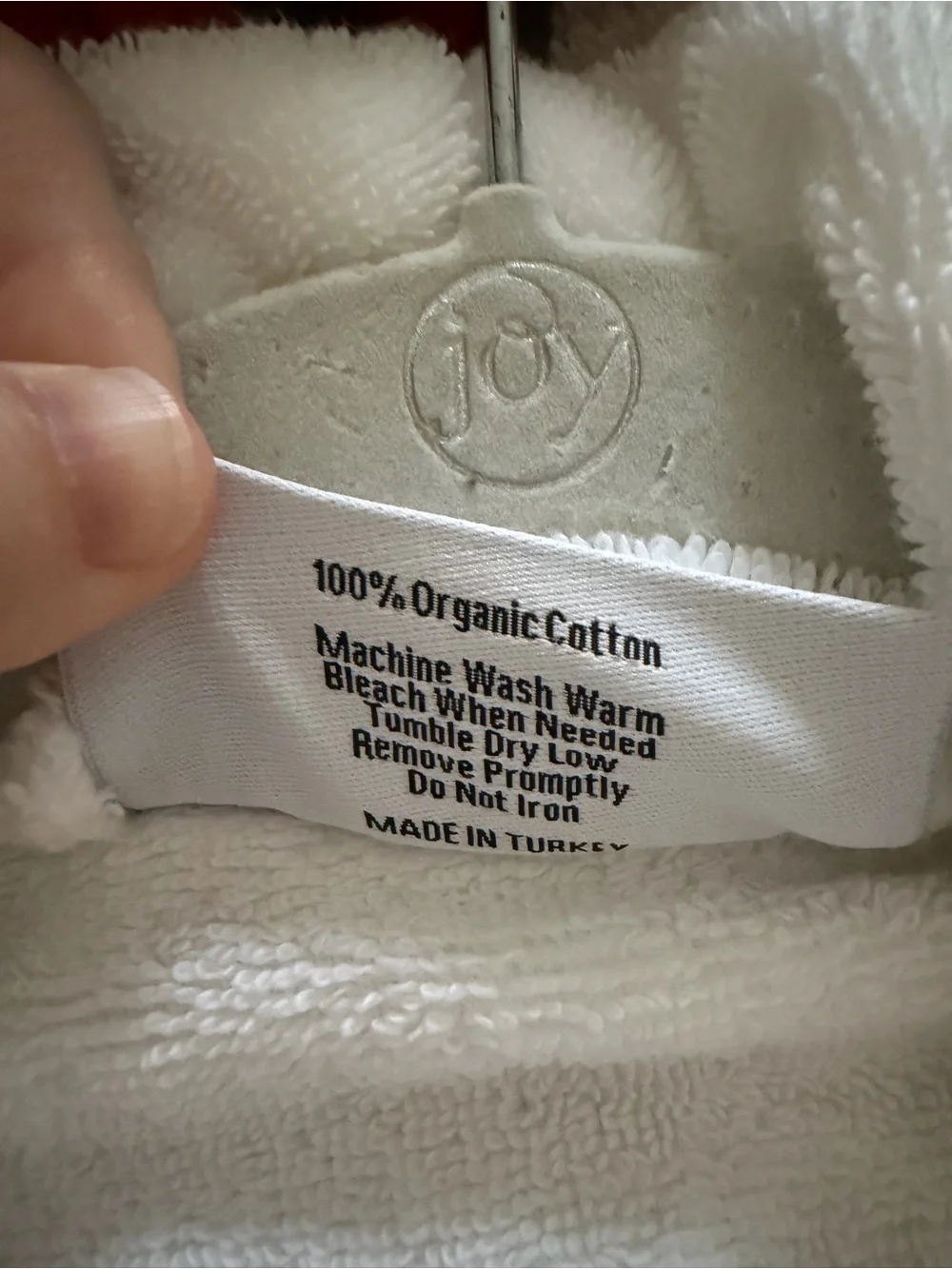 Lulu and Georgia Plush White Terry Robe - size Medium - Picture 4 of 4